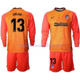 Maillot de Foot Atlético Madrid Jan Oblak 13 Gardien 2020-21 Manches Longues V003 - Enfant